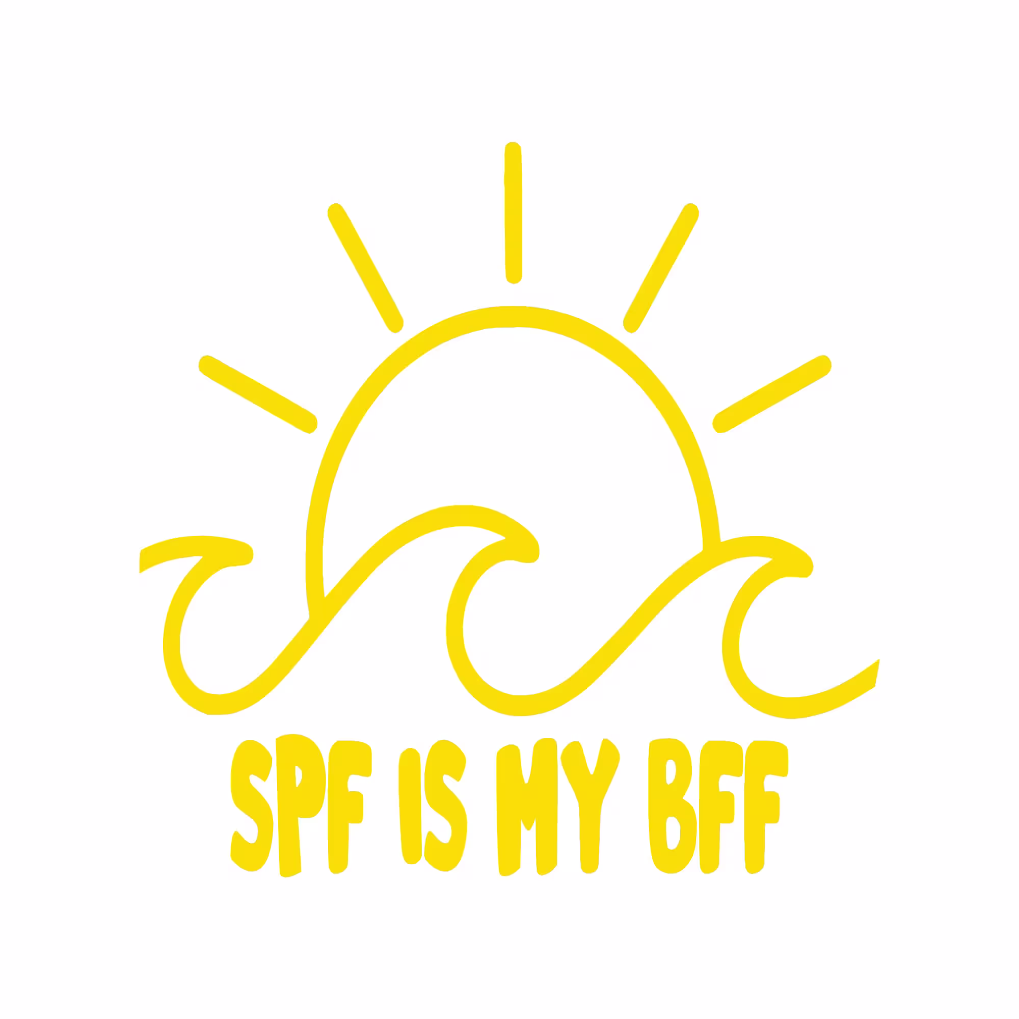 Spf Is My Bff Decal Day Spa Esthetician Sunscreen Decor Esthetics Wall Car Skin Care