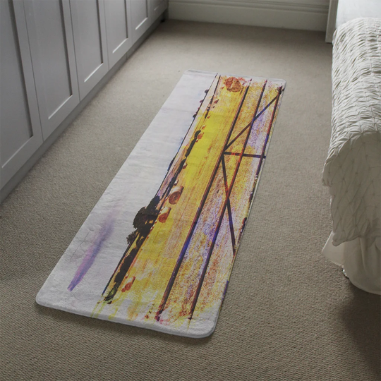 Leiva Hay Bale Designer Shaggy Yellow/Beige Rug