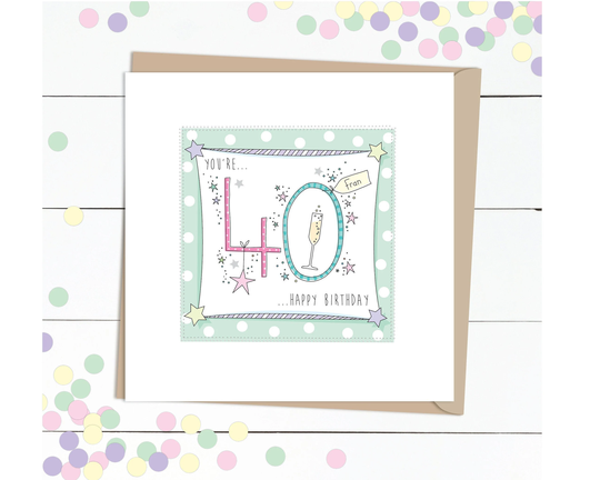 Personalised 40Th Birthday Card