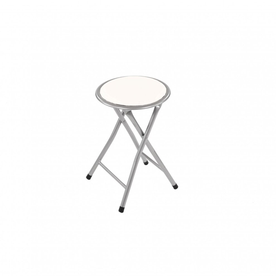 Oypla White Padded Folding Breakfast Kitchen Bar Stool Seat