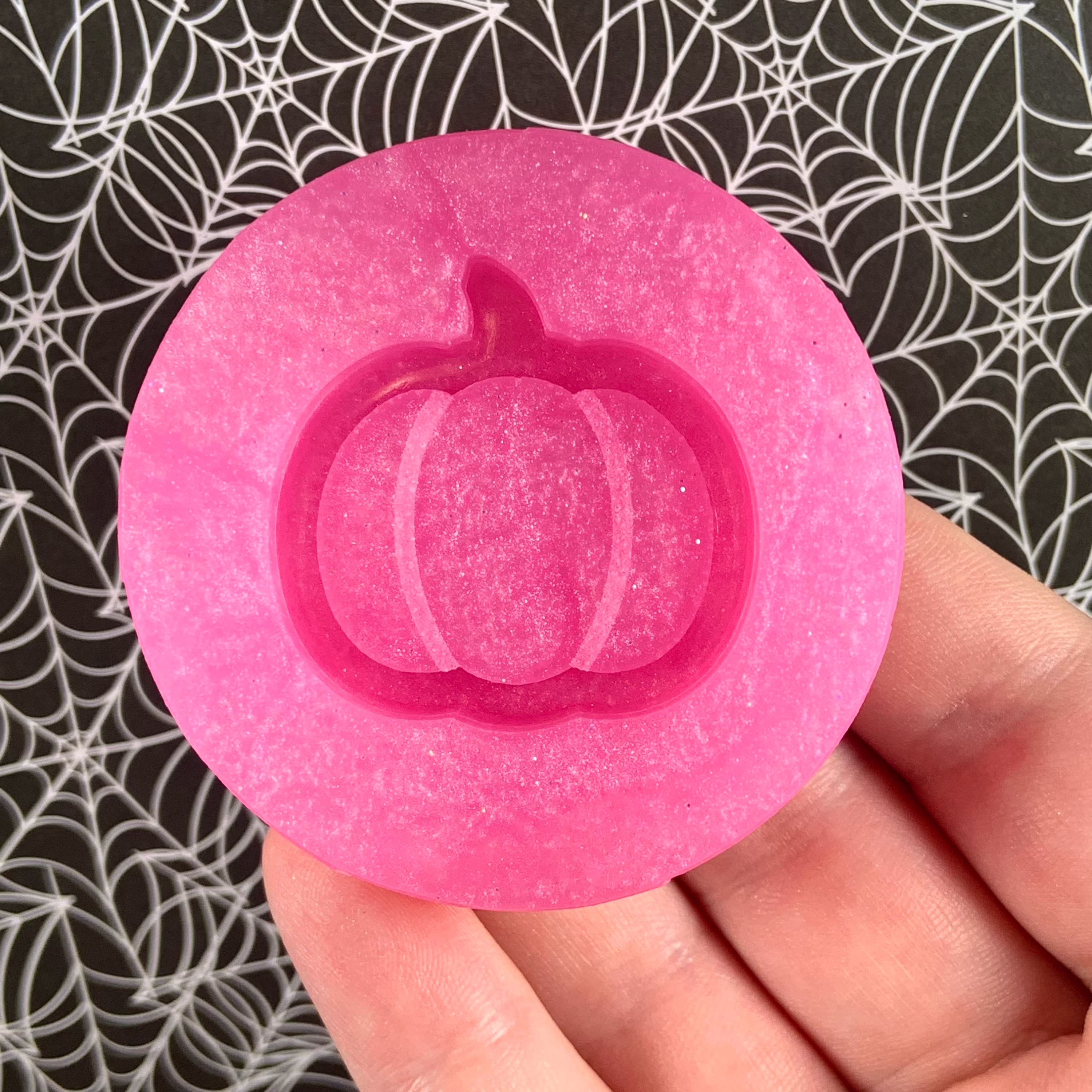 Simple Pumpkin Kawaii Shaker Charm Halloween Silicone Mold - Made To Order