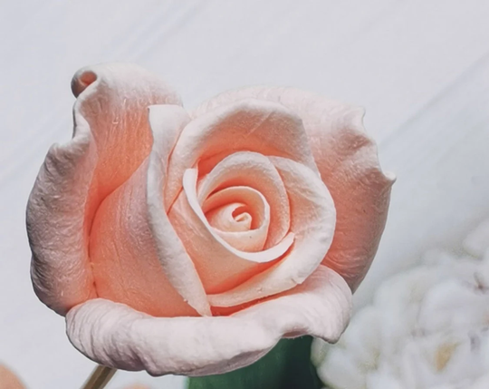 3D Rose Bud Silicone Mold Soap Resin Flower