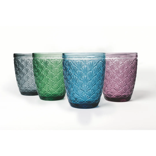 Deco 4 Piece 240ml Drinking Glass Set