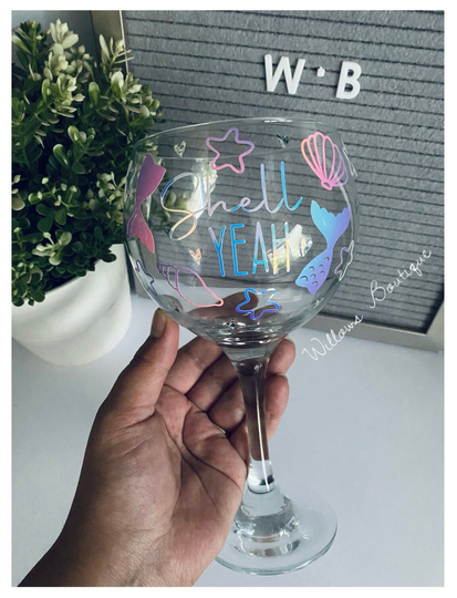 Mermaid Gin Glass | Birthday Gift Gifts