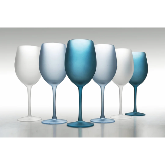 6 Piece 550ml Glass Goblet Set