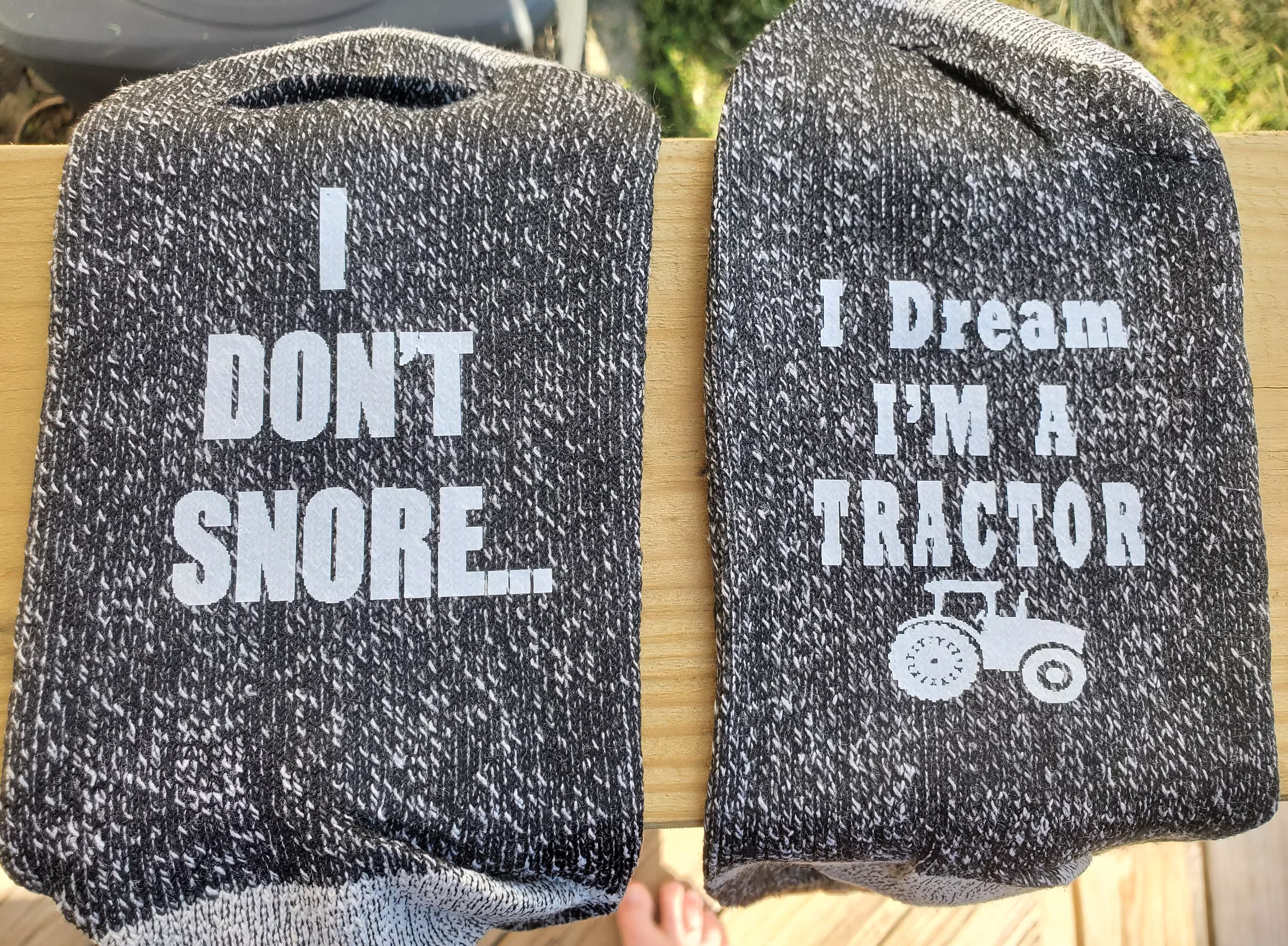 Funny Father's Day Gift Socks I Don't Snore Dream I'm A Tractor New Daddy Soon To Be Men's Gag Gift Socks Farmer For Husband Dad