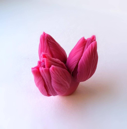 Flower Mold Silicon 3D Tulip Mold Silicone Flower Silicone Molds Soap Making Сustom Soap