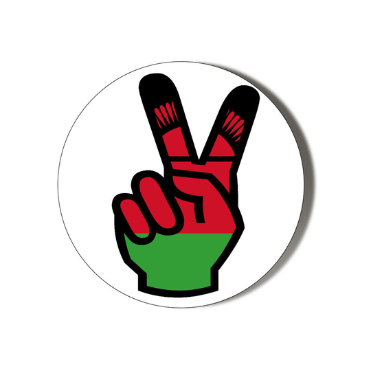MALAWI - FLAG - VICTORY HAND - 75mm Fridge Magnet Bottle Opener