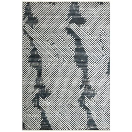Sharpton Onyx Tufted Black/White Rug