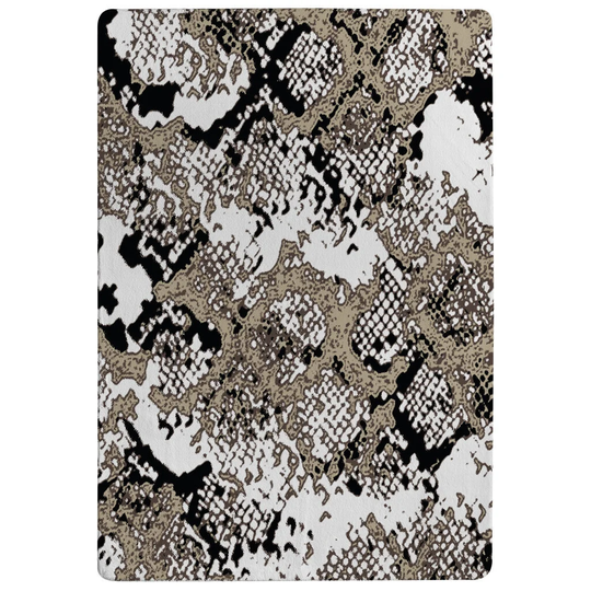 Mullins Grunge Shaggy Grey/Black Rug