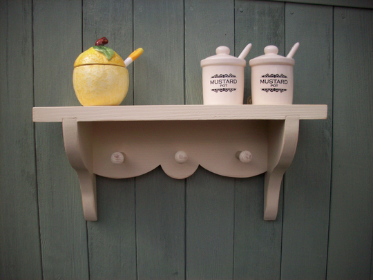 Wooden Shaker Nik Oak Shelf Peg Shabby Chic Bedroom Bathroom Kitchen Nursery Bespoke