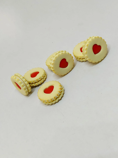 2 Mini Jammie Dodger Fridge Magnets