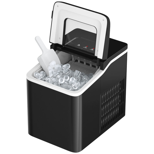 Countertop Portable Ice Cube Maker Self-cleaning Function Scoop Basket