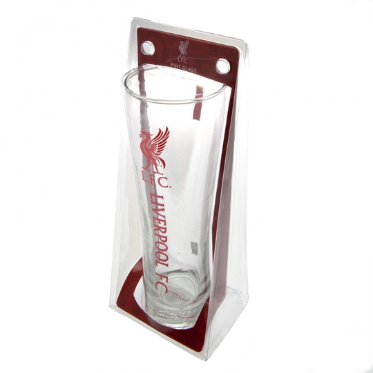 Liverpool Fc Tall Pilsner Style Beer Glass - Official Merchandise New UK