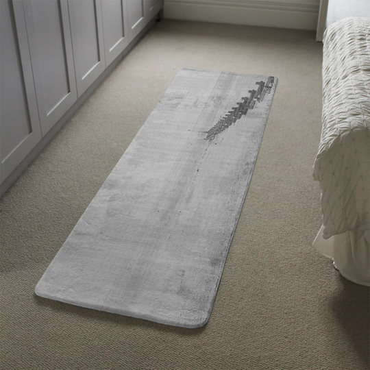 Leftwich Beach Front Designer Shaggy Grey Rug