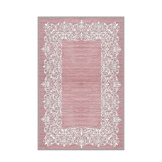 Gonzalez Flatweave Pink/White Rug