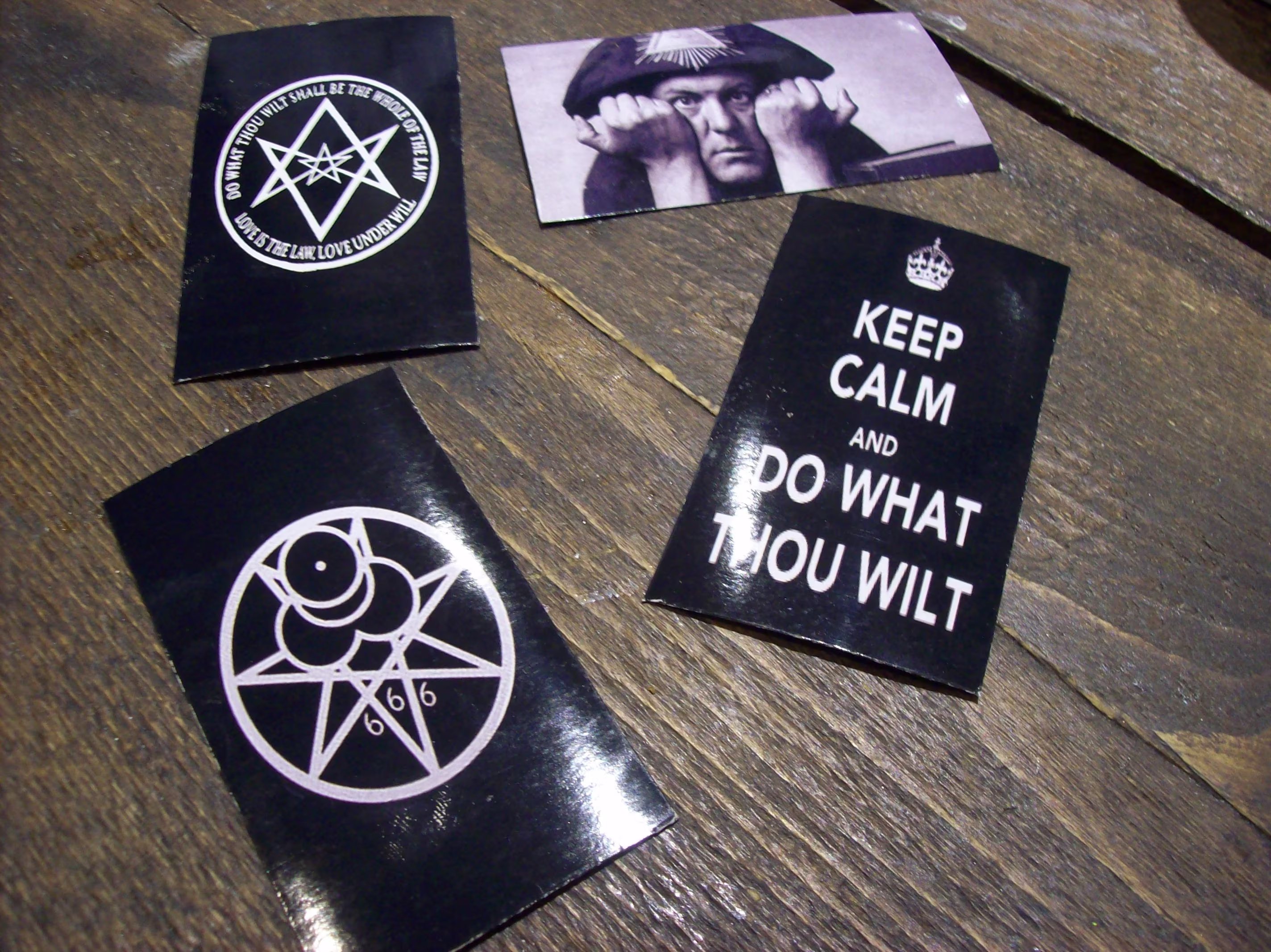 Goth Gothic Witchy Witch Witchcraft Church Of Satan Lucifer Occult Pagan Wicca Aleister Crowley Inspired Set Of Fridge Magnets
