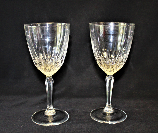 Pair | 2 Vintage Cristal D Arques 6 3/4