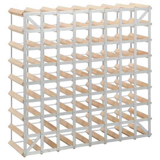 Reardon 72 Bottle Floor Wine Bottle Rack in Beige