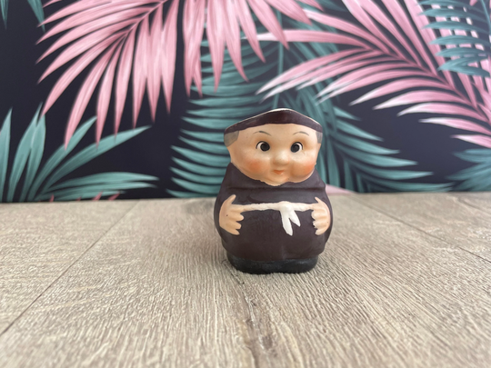 Goebel Friar Tuck Mini Milk Jug , Vintage West German Ceramic Little Monk Figure