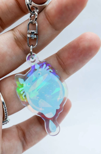 Kawaii Ice Melt Bear Keychain