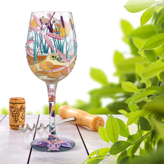 Dragonfly Magic 425ml White Wine Glass