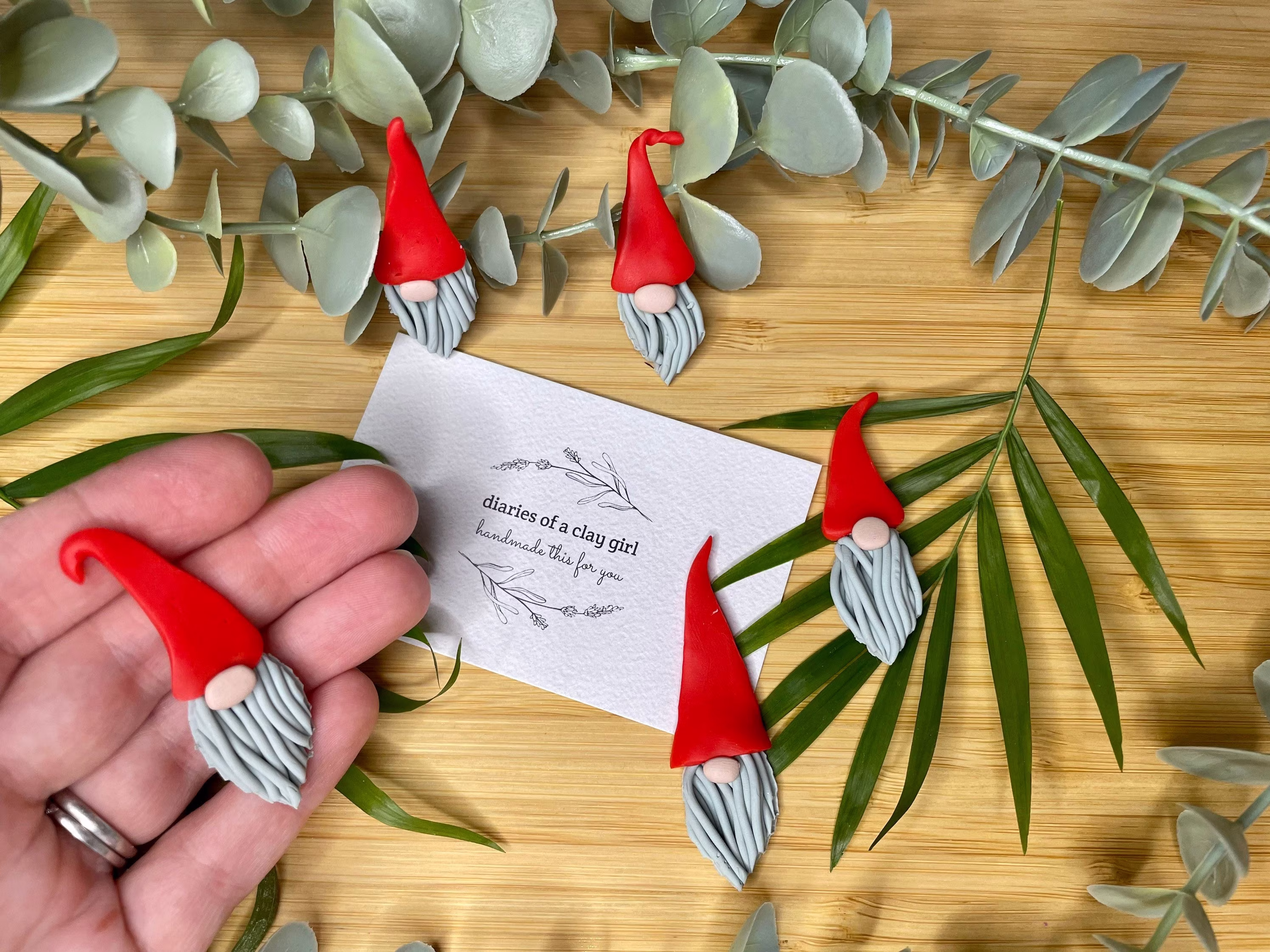 Gonkert Christmas Theme Magnets | Drawing Pins For Fridge Or Notice Board Stationary Novelty Gonk Gnome Secret Santa Gift