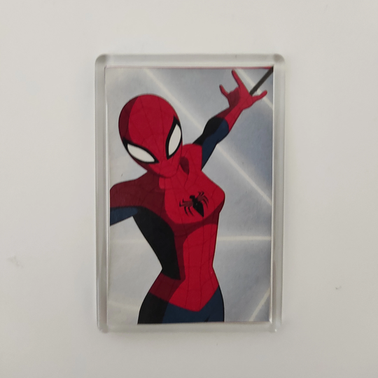 Spider-Girl Mayday Parker Fridge Magnet Mini Frame , Unique Recycled Comic Book Gifts