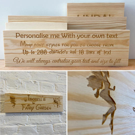 Personalised Large Custom Wooden Plaque Signs Solid Wood Plaque, Bespoke, Birthday, Fathers Day, Mothers Gift, Unique Gifts, Man Cave