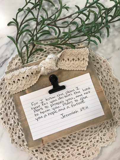 Notecard Holder, Shopping List, Women's Gifts, Bible Verse Holder