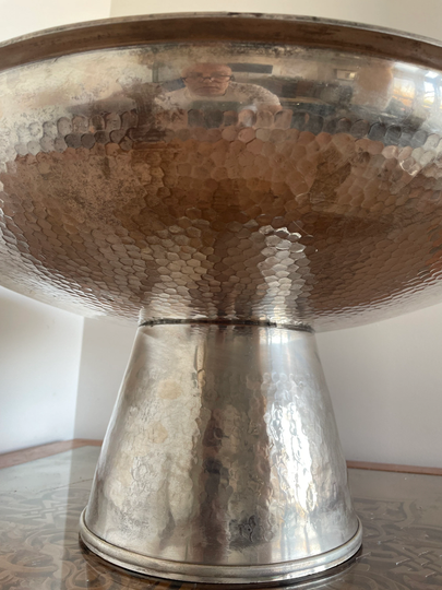 Very Large Decorative Unusual & Rare Silver Champagne Bath Bucket/Wine Cooler Can Be Used For Celebratory Occasions