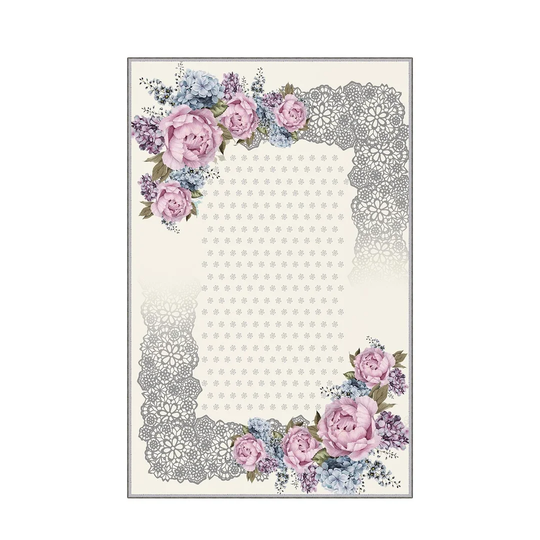 Siri Flatweave White/Grey/Pink Rug