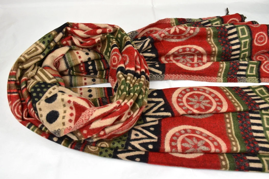 Yak Wool Shawl Code Mrg Large Scarf Reversible Great Quality Travel Wrap Throws Hand-Loomed Blanket Soft & Warm