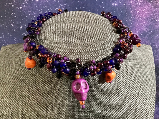 Halloween Beaded Bracelet
