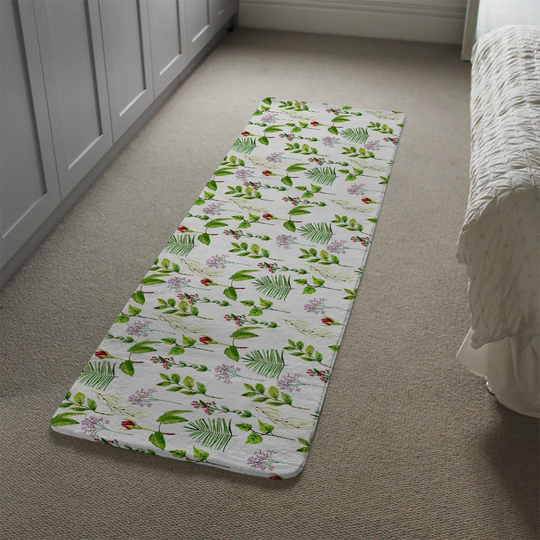 Kipp Selection of Laves and Flowers Designer Shaggy Grey/Green Rug