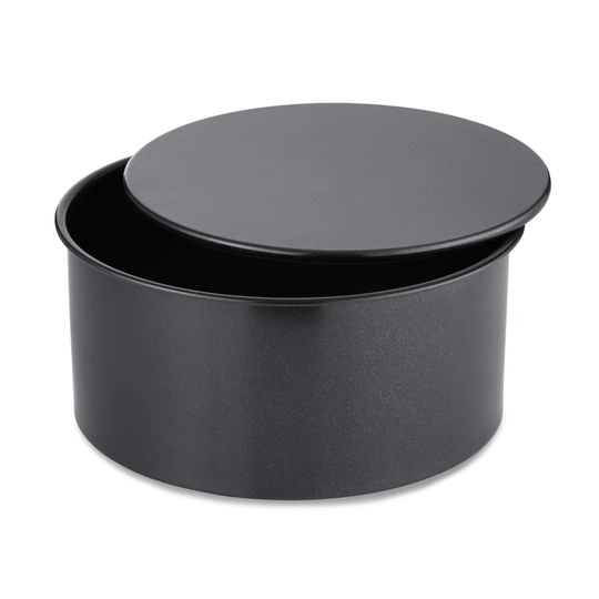 Tower T943019HG11 Loose Base Deep Cake Tin Made in Aluminised Steel with Non-Stick Coating, Black - 15 x 15 x 8 cm