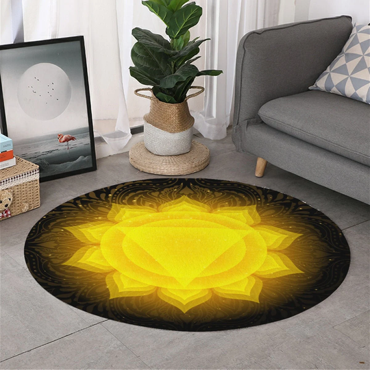 Manipura | Solar Plexis Chakra - Round Area Rug
