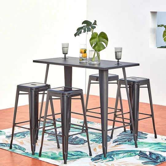Chauncie 4 Seater Bar Height Dining Set