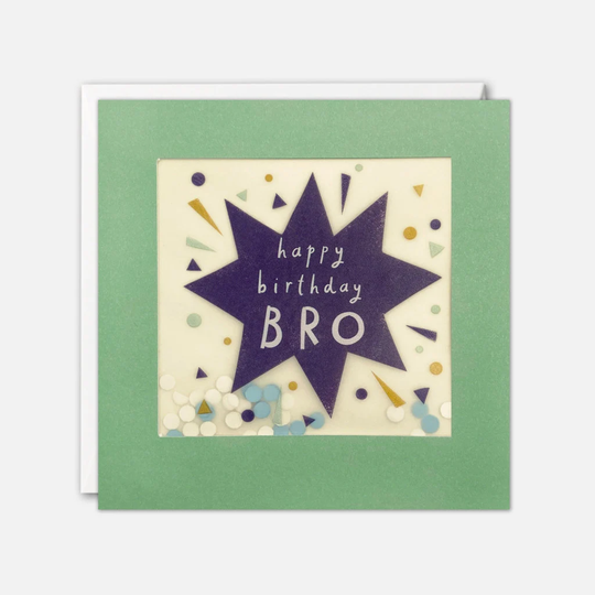 Brother Star Birthday Card With Paper Confetti - Shakies By James Ellis