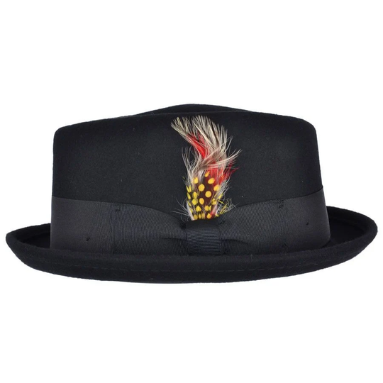 Pork Pie 100% Wool Felt Pork Pie Hat Vintage Trilby For Men Women Heisenberg 4Color 4 Size