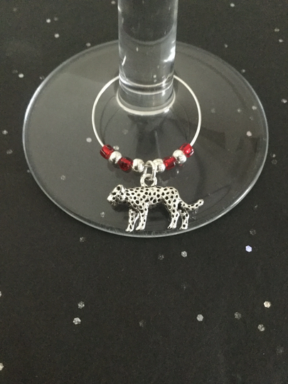 Leopard Wine Glass Charm/Animal Charms Table Decor Lover Gift