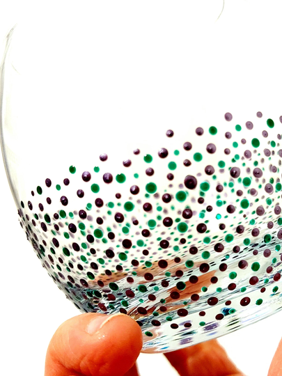 Handpainted Stemless Glass | Whisky Tumbler Water