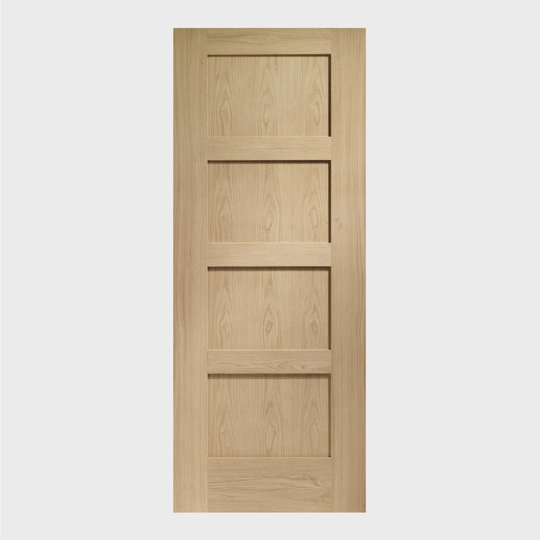 Internal Oak Pre-Finished Shaker 4 Panel Fire Door
