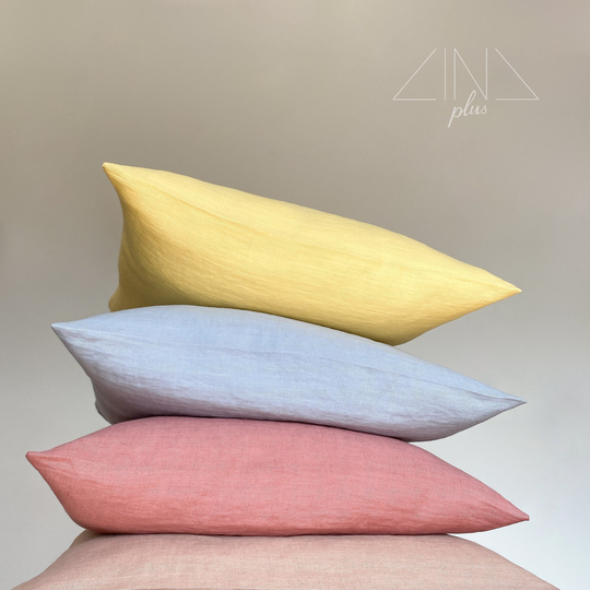 stonewashed Linen Cushion Cover - Deco Pillowcase Various Colours Mix & Match Handmade in Lithuania