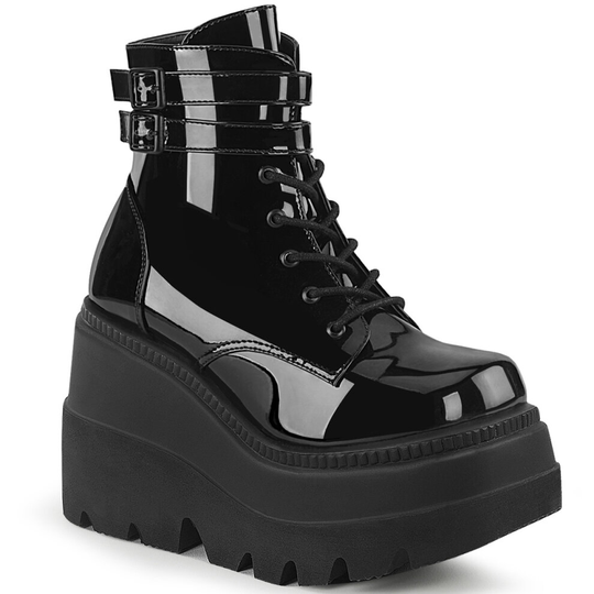 (7 (Adults')) Demonia SHAKER-52 Blk Patent