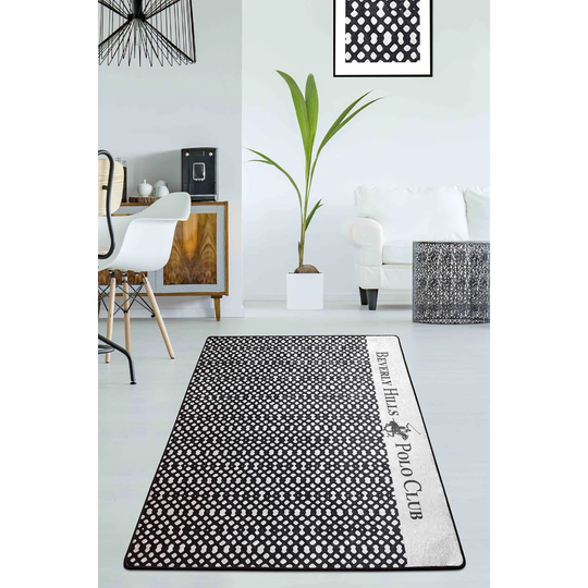 Flatweave Black/Grey/White Rug