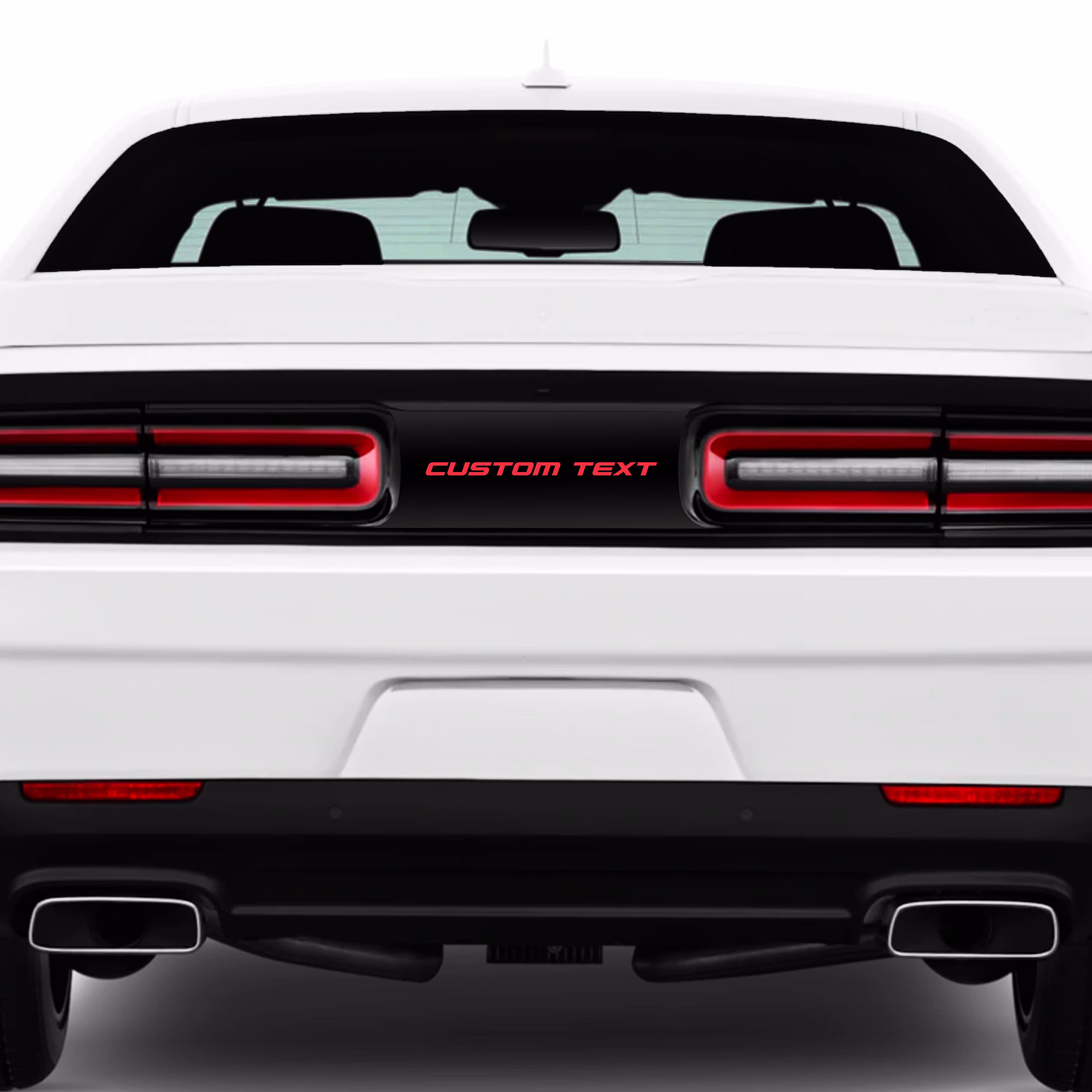 Custom Dodge Challenger Text Taillight Divider Blackout Decal Kit Sxt Gt Srt Rt