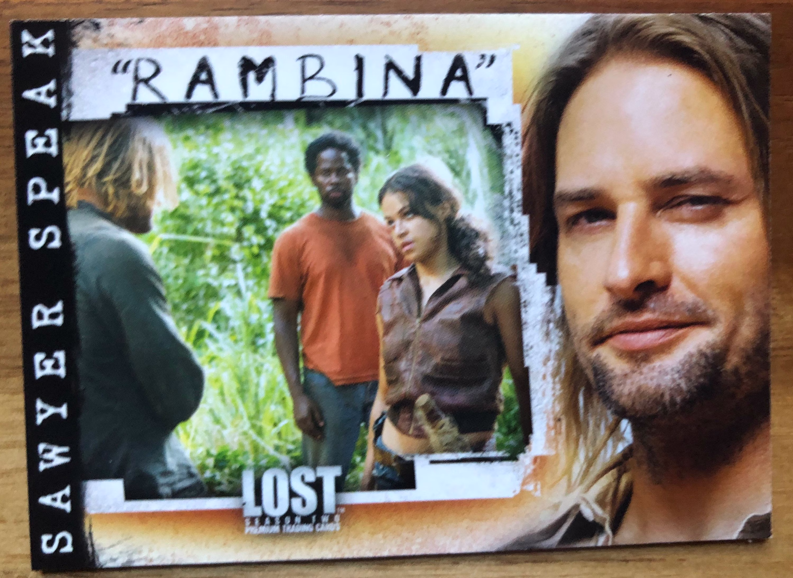 Sawyer Lost Recycled Trading Card Fridge Magnet