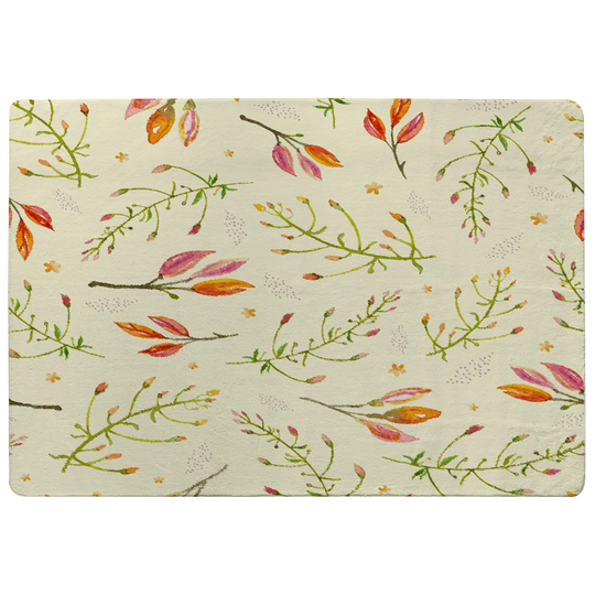 Nissen Shaggy Green/Red Area Rug