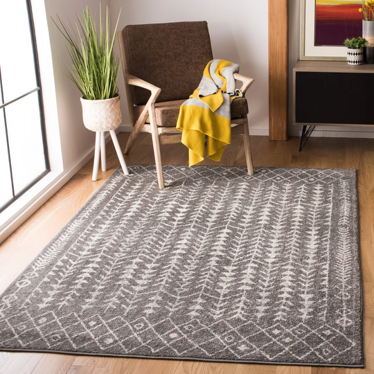 Tallassee Looped/Hooked Dark grey Rug